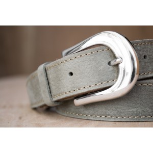 CEINTURE CUIR KAKI | La classique